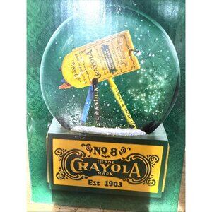 NEW IN BOX Collectible Crayola Crayon Celebration Snow Globe, Decor Xmas